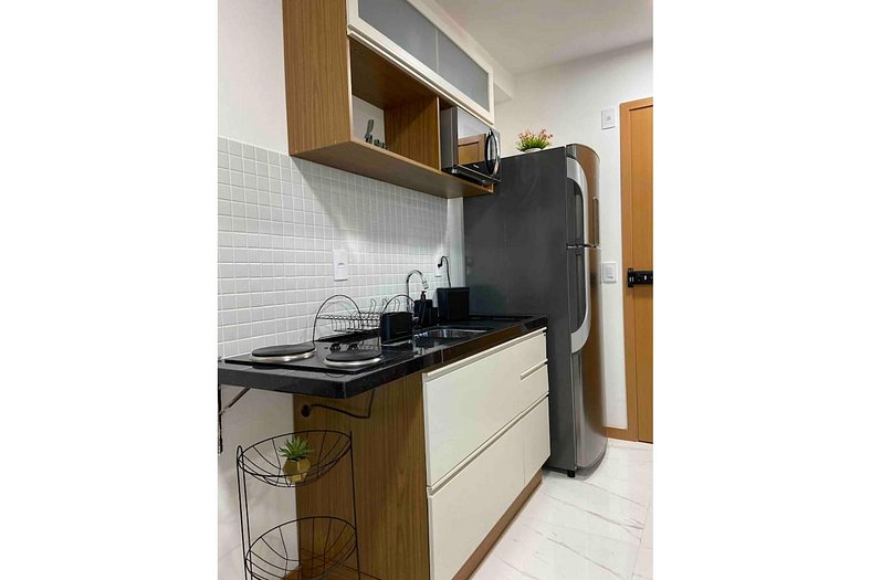 Apartamento novo com vista mar no Smart Barra SSA