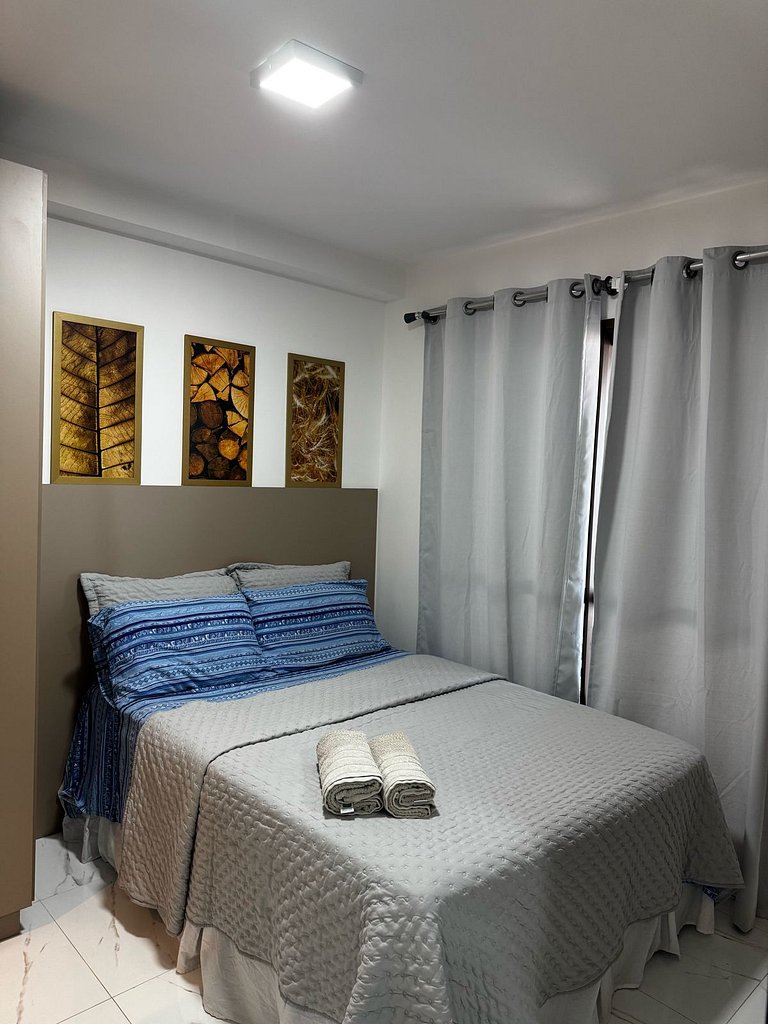 Apartamento novo com vista mar no Smart Barra SSA